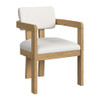Portland - Fabric Arm Chair (Set of 2) - Natural / Snow White
