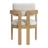 Portland - Fabric Arm Chair (Set of 2) - Natural / Snow White