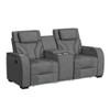 Blitz - Motion Loveseat With Console, And LED