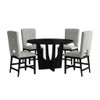 Oregon - 5 Piece Counter Height Dining Set (Round Counter Table And Four Chairs)
