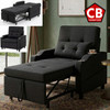 NESTER Black 34" Wide Pop-Up Chair Sleeper