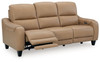 Mosswell - Power Reclining Sofa With Adj Headrest - Toffee