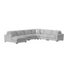 Arizona - Modular LHF Chaise With 1 Pillow - 20" Steno Stone