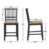 Magnolia - Counter Stool - Black