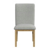 Portland - Square Back Dining Side Chair (Set of 2) - Natural / Gray
