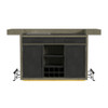 Jemma - Bar Table With Light - Gray And Dark Espresso