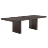 Evan - Dining Table With Leaf - Dark Brown / Black