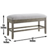 Grayson - Counter Height Set With White Top Table