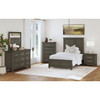Canterbury - Twin Panel 5 Piece Bedroom Set - Gray