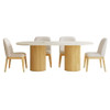 Sylvie - 5 Piece Standard Height Dining Set, Oval Table