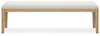 Rencott - Large Upholstered Dining Room Bench - Light Brown