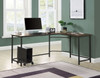 Bambina - Computer Desk - Oak & Black