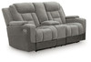 Mixed Motion - Power Reclining Loveseat With Console / Adjustable Headrest