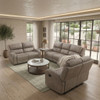 HELIOS Light Brown 85" Wide x 40" Height Reclining Sofa