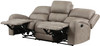 HELIOS Light Brown 85" Wide x 40" Height Reclining Sofa