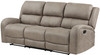 HELIOS Light Brown 85" Wide x 40" Height Reclining Sofa