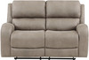 HELIOS Light Brown 62" Wide x 40" Height Reclining Loveseat