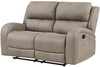 HELIOS Light Brown 62" Wide x 40" Height Reclining Loveseat