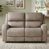 HELIOS Light Brown 62" Wide x 40" Height Reclining Loveseat