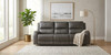 HELIOS Dark Gray 85" Wide x 40" Height Reclining Sofa