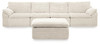 Fannin - 4-Piece Sectional With Ottoman - Ivory