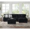 Nightfall - Storage Ottoman - Grand Cord Black