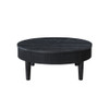 Tate - Round One Drawer Coffee Table - Black