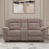 Sydney - Manual Recliner Console Loveseat - Brown