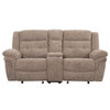 Sydney - Manual Recliner Console Loveseat - Brown