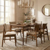 GEMINI Brown 7 Piece Dining Set