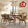 SAZAN Brown 7 Piece Dining Set