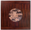 MITCHELL Dark Brown 7 Piece Counter Height Set with Lazy-Susan