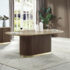 Clayten - Dining Table With Natural Marble Top