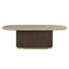 Clayten - Dining Table With Natural Marble Top