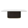 Clayten - Dining Table With Natural Marble Top