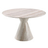 Ogin - Round Dining Table - Marble Print & Natural
