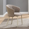 Ogin - Arm Chair (Set of 2) - Dark Beige & Natual