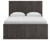 Shaehartin - Queen Panel Platform Bed - Dark Brown