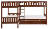 WILBUR Four Bed Corner Twin Bunk Bed with Storage