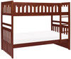 WILBUR Dark Cherry Twin over Twin Bunk Bed