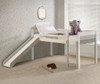 BENTON White Twin Loft With Slide