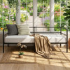 DONESK Black Velvet 78" Wide x 29" Height Daybed