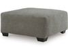 KAXIM Gray 40" x 40" Ottoman