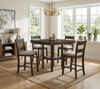ATIKA Brown 5 Piece Counter Height Set