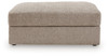 Nexora-Court - Oversized Accent Ottoman - Burlap