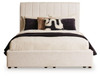Brizmore - Queen Upholstered Storage Bed - Beige