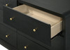 STAVER Black 59" x 72" Height Dresser & Mirror
