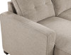 DAPHNE Light Brown 87" Wide Reversible Sectional with Pull-Out Sleeper & Storage (RTA)
