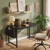TAZIO Black 32" Wide x 20" Depth Desk with Storage (RTA)