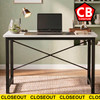TAZIO White & Black 31" x 20" Desk (RTA)